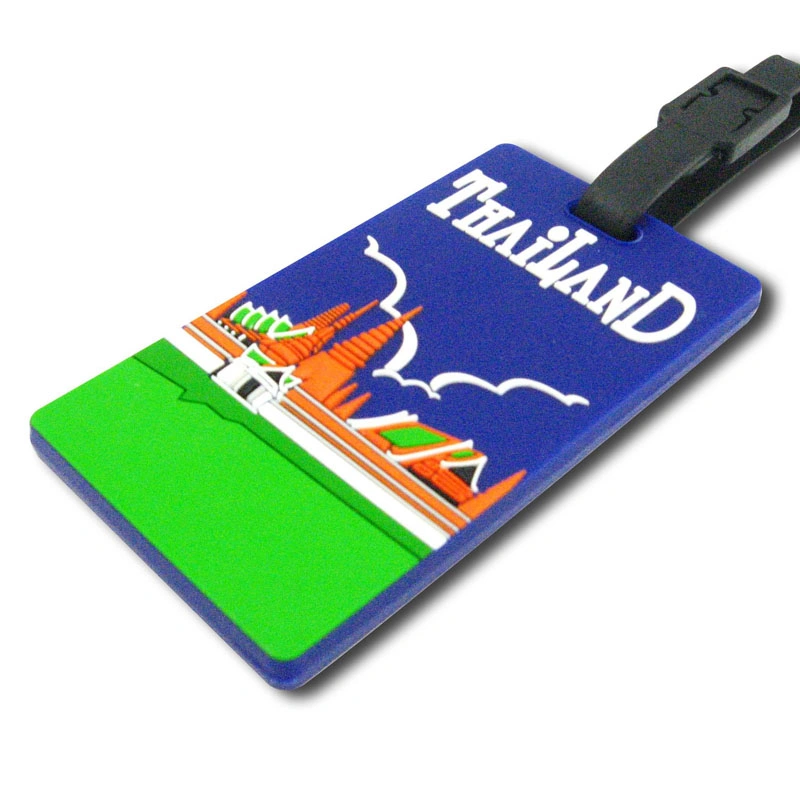 Custom 3D Rubber PVC Luggage Tag (LT011)