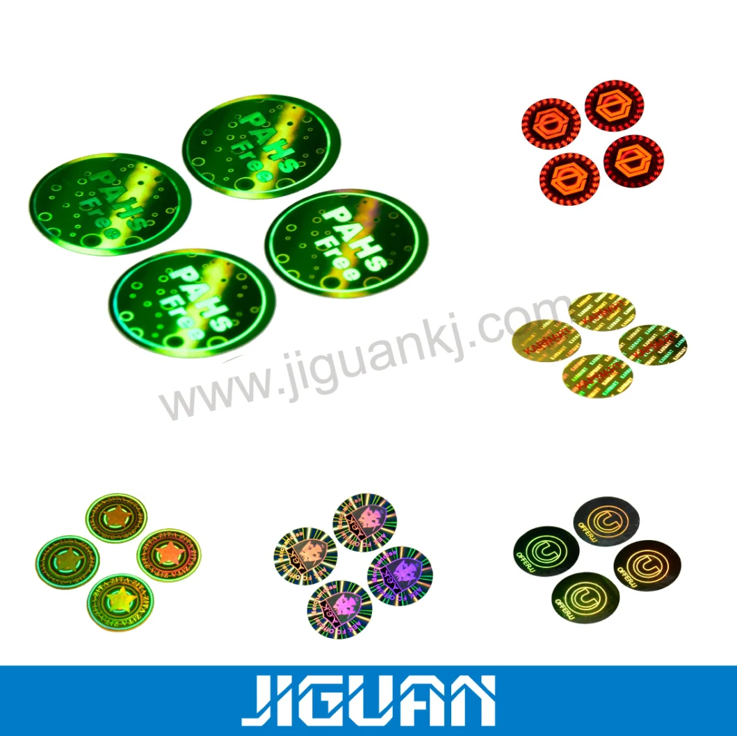 Custom Die-Cut Round Self Adhesive Hologram Sticker High Technic 3D Laser Tamper Proof Anti-Fake Label