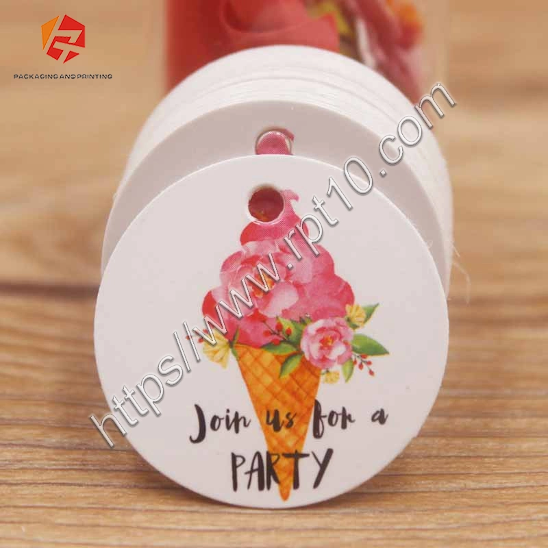 Twin and Bloom Hangtags Featuring White Screen Printingproduced with The Luggage Shape