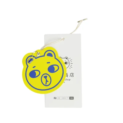 Fsc-Papier-Hangtag mit niedlicher, schöner gelber Katze